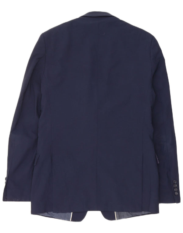 Marks & Spencer Chaqueta tipo blazer de 2 botones para hombre UK 38 Mediana lana azul marino