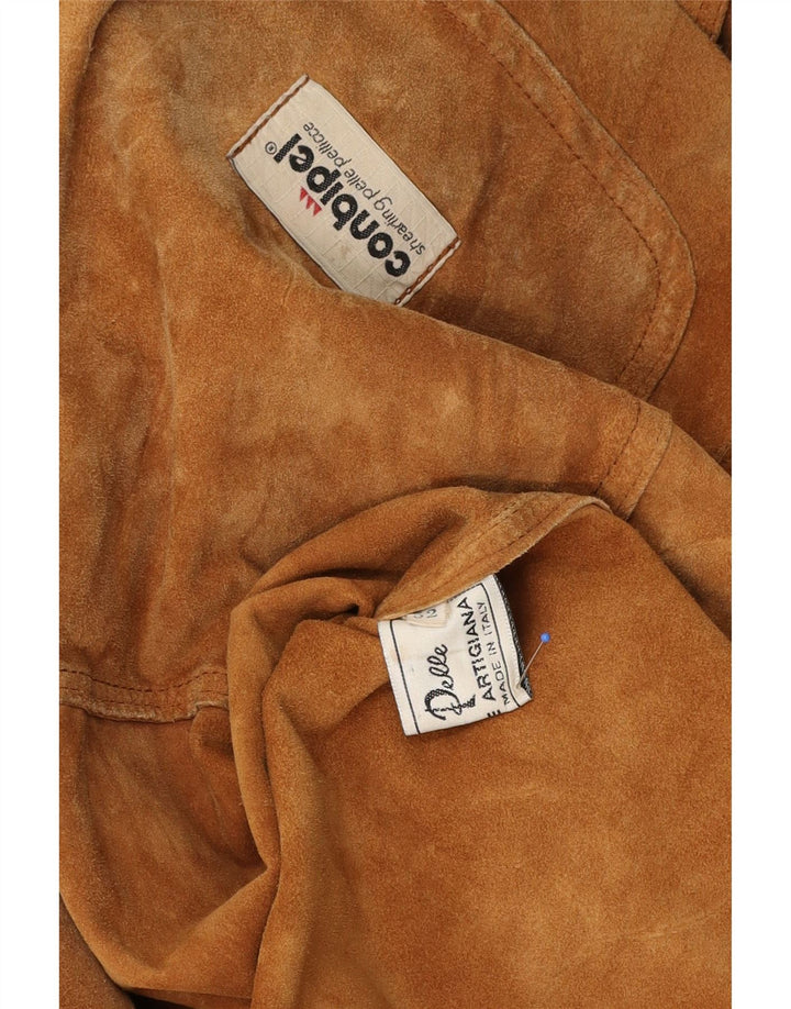 Conbipel Chaqueta de ante para hombre IT 52 Cuero marrón grande
