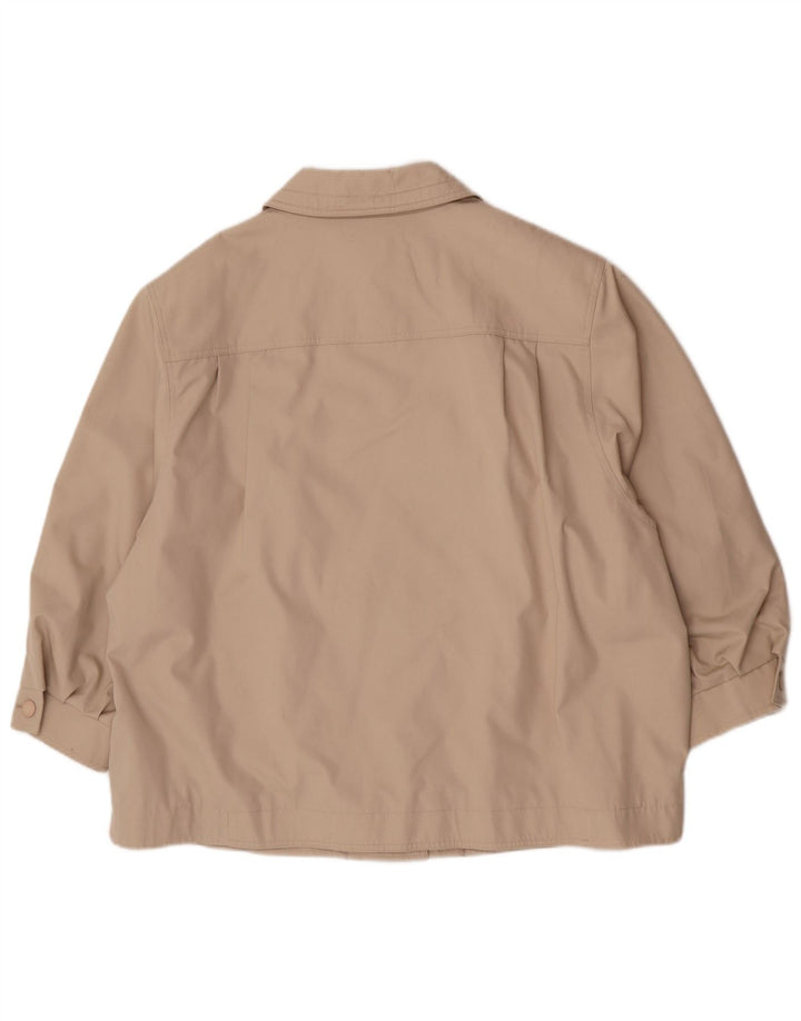 Louisoder Abrigo corto para mujer EU 50 3XL Beige Poliéster