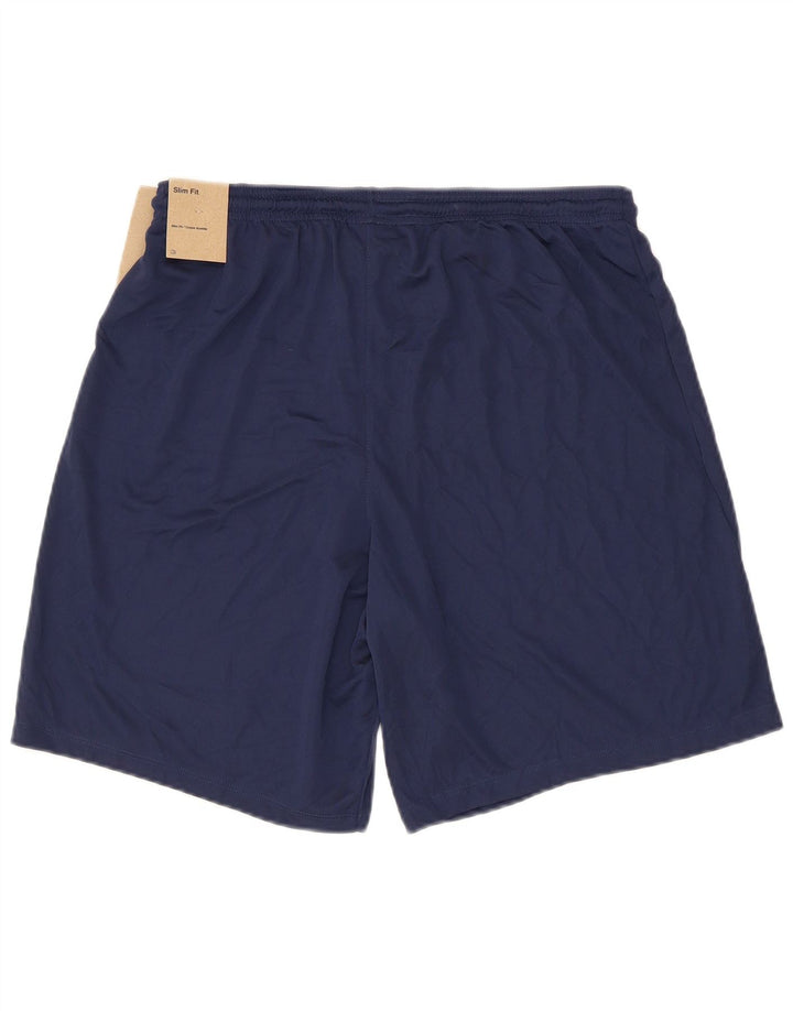 Nike - Pantalones cortos deportivos Dri Fit para hombre, talla grande, poliéster, color azul marino