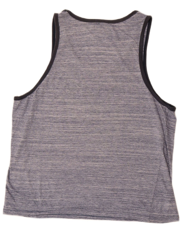 Pierre Cardin Chaleco para hombre Top 2XL Algodón moteado azul