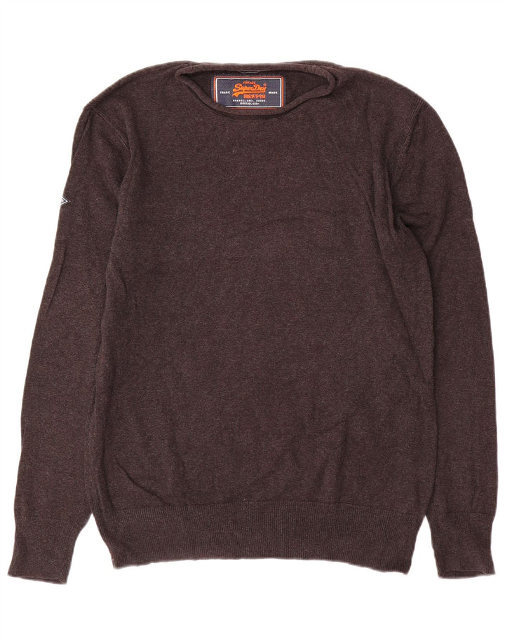 Superdry Jersey Con Cuello Barco Para Hombre De Algodón Gris Medio