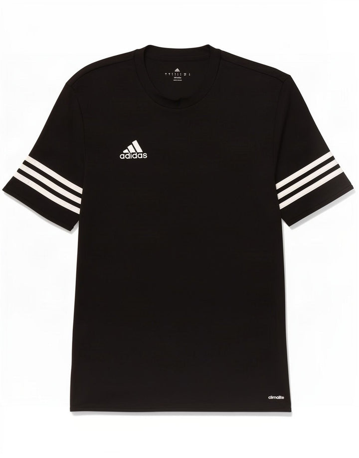 Adidas Mens Climalite Camiseta Top Pequeño Negro Poliéster