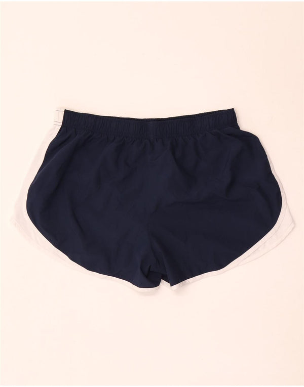 Nike - Pantalones cortos deportivos Dri Fit para mujer, talla 40, XL, poliéster, color azul marino