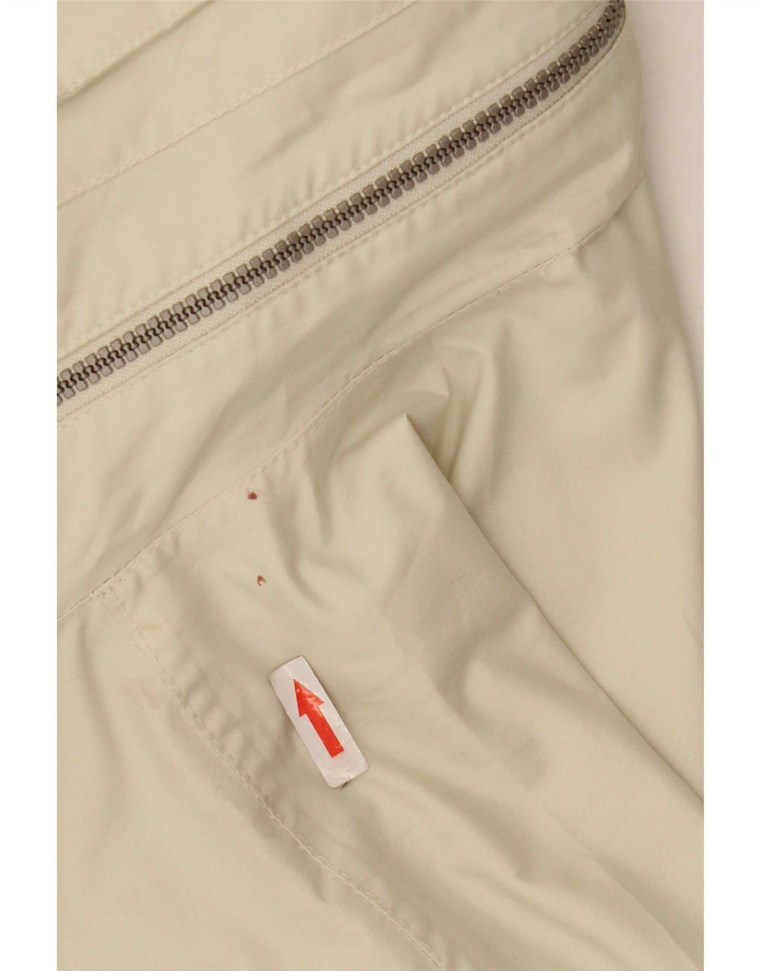 Elho Chaqueta impermeable holgada con capucha para hombre UK 36 Small Poliéster blanco