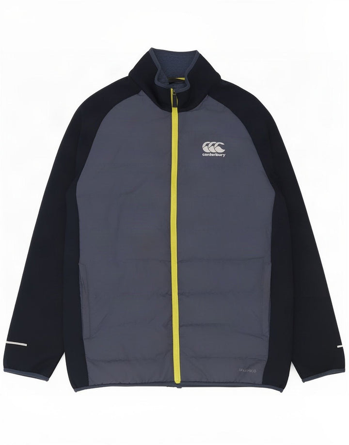 Canterbury Chaqueta acolchada para hombre ES 36 Small Azul Colorblock Poliéster