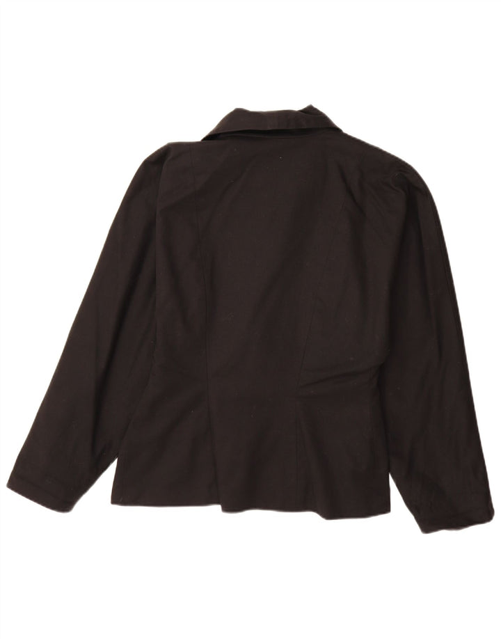 C & A Chaqueta tipo blazer de 1 botón para mujer EU 40 Mediana Algodón negro
