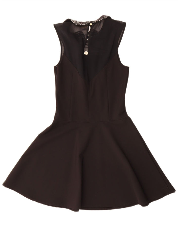 MET Vestido sin mangas para mujer UK 10 Small Poliéster negro