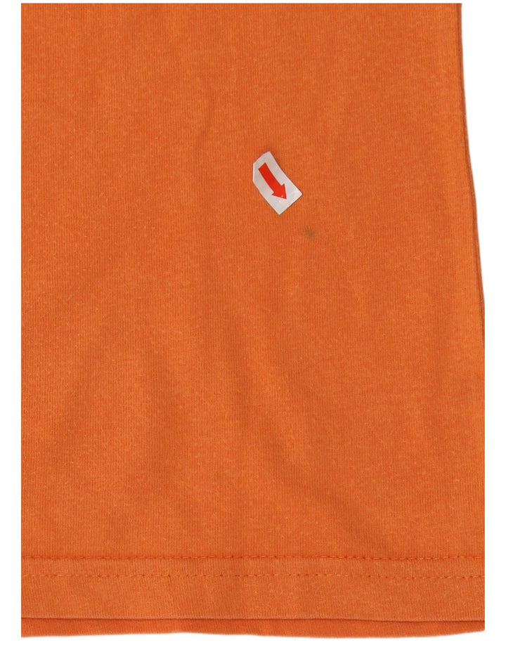 Camiseta con gráfico Lee para hombre Top de algodón naranja mediano