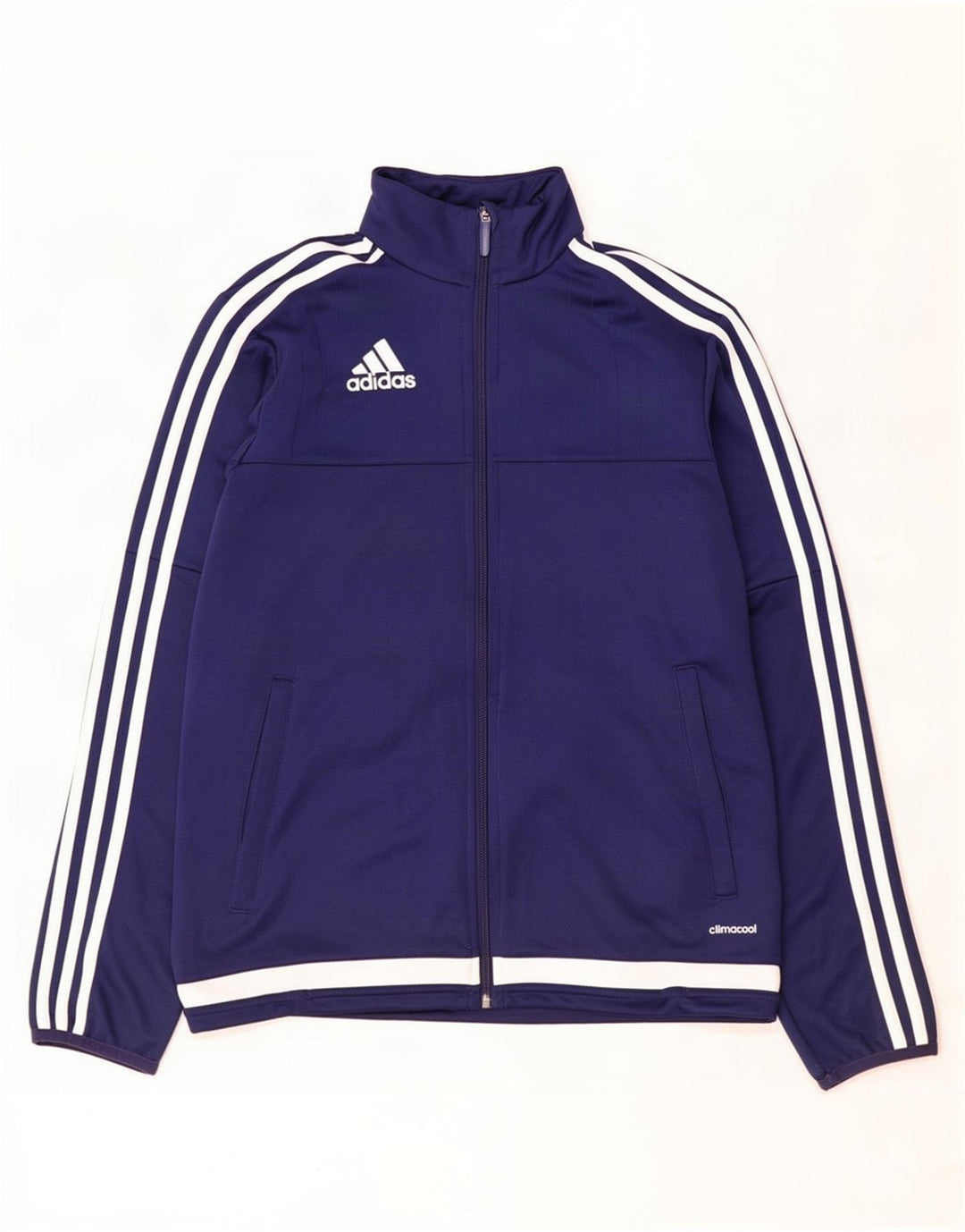 Adidas Hombre Climacool Chándal Top Chaqueta XS Azul Marino Colorblock