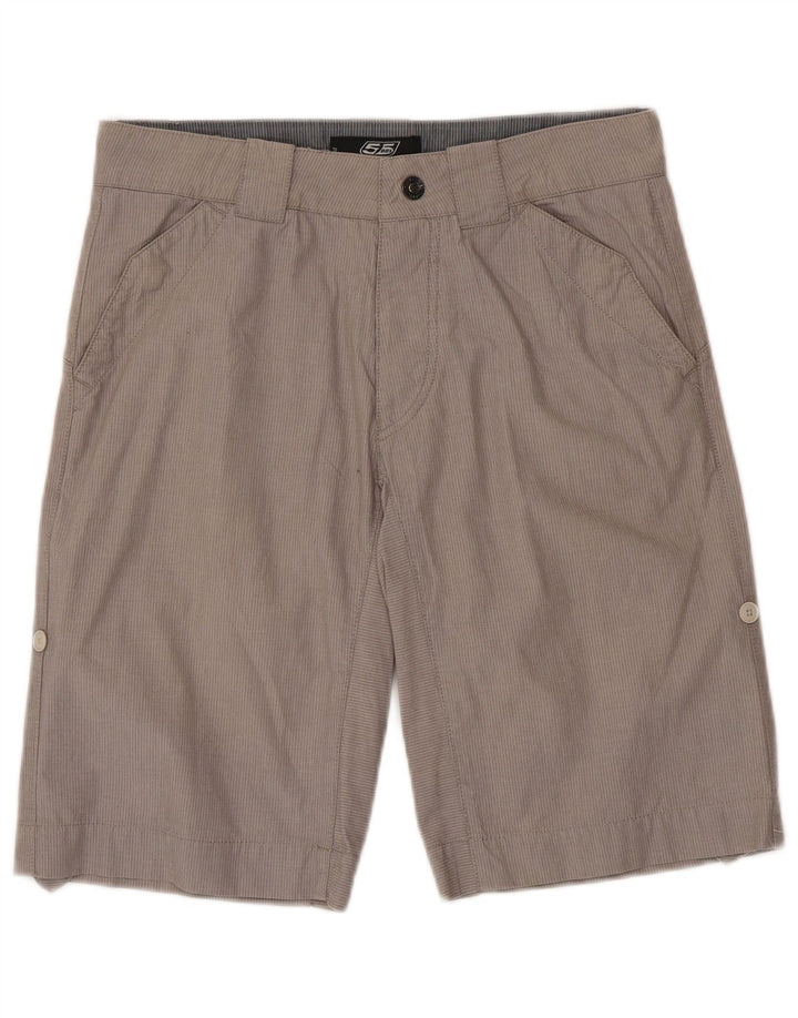 55DSL Pantalones cortos chinos para hombre W29 Algodón a rayas gris medio