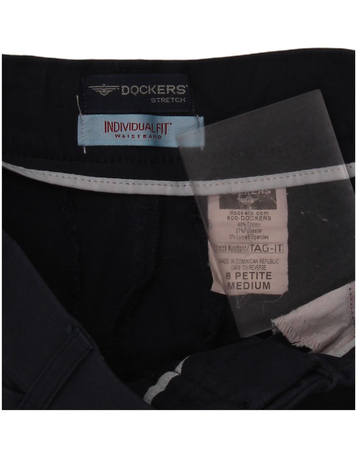 Dockers Pantalones casuales elásticos para mujer US 6 Medium W30 L29 Azul marino