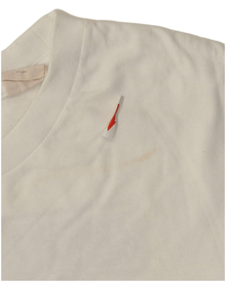 Timberland Camiseta gráfica para hombre Top grande de algodón blanco