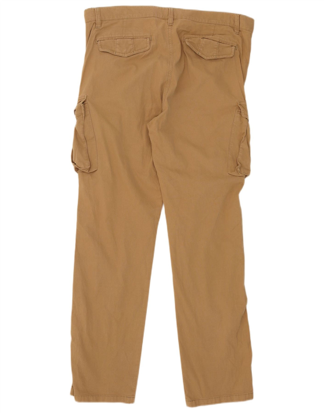 Benetton Hombre Pantalón Cargo Recto W36 L31 Beige