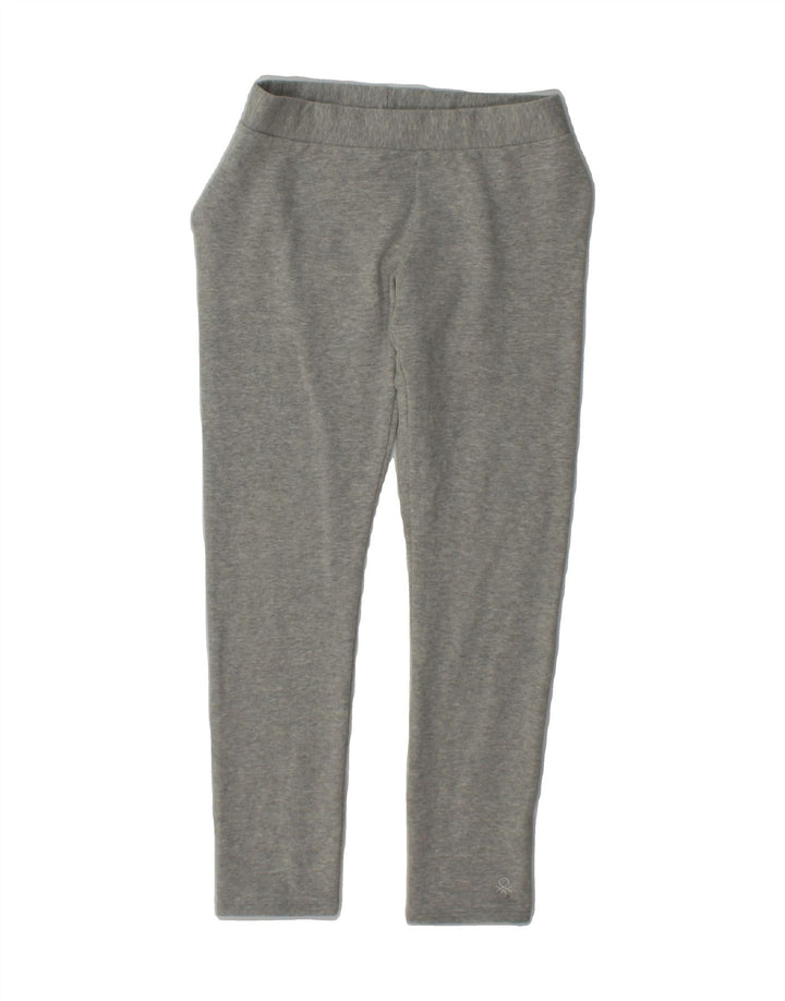 BENETTON Girls Leggings 8-9 Years Large Grey Cotton Vintage Benetton and Second-Hand Benetton from Messina Hembry 