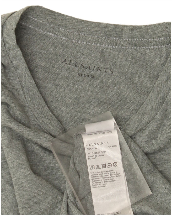 Camiseta All Saints Hombre Top Algodón Verde Medio