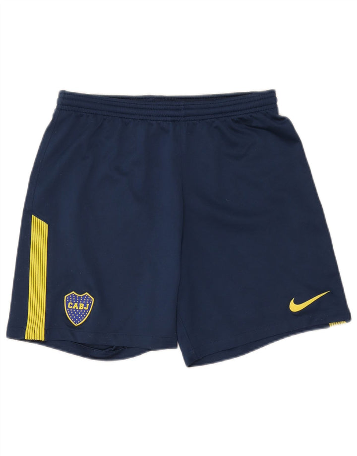 Pantalones cortos deportivos Nike Boca Juniors para hombre Azul marino medio Poliéster con bloques de color