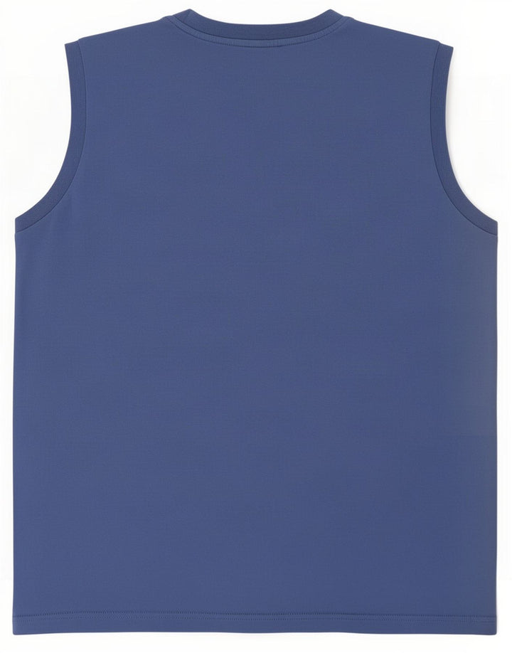 Diadora Hombre Chaleco Top Grande Azul Algodón
