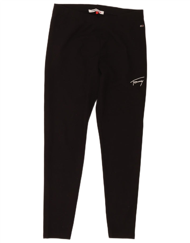 Tommy Hilfiger Leggings para mujer UK 46 Grande Poliéster negro
