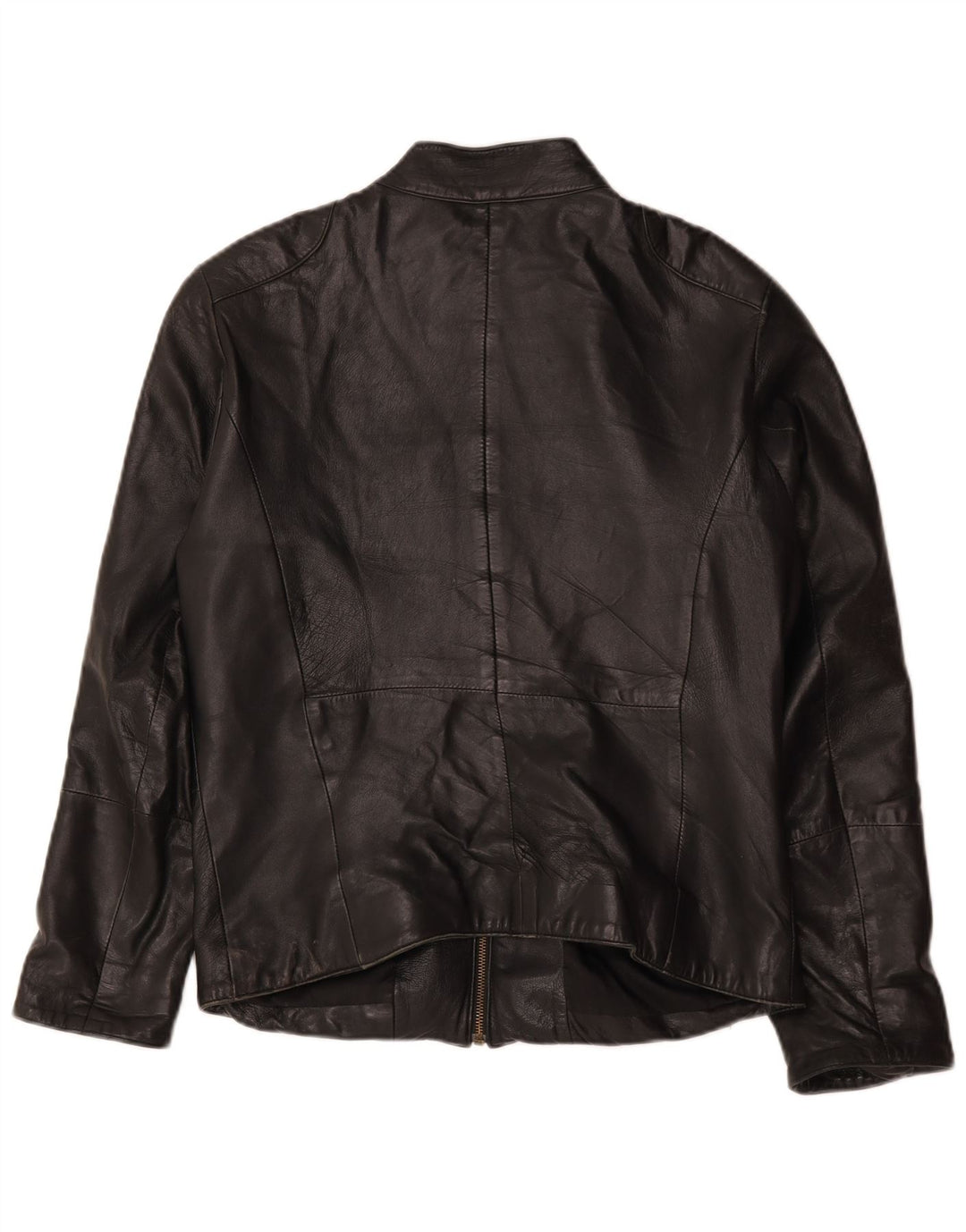 Vintage mujer motorstyle chaqueta EU 42 grande negro colorblock