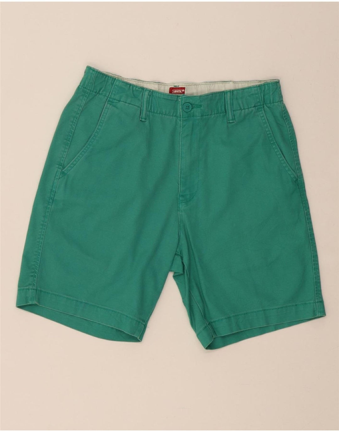 LEVI'S Womens Chino Shorts Small W32  Green Cotton Vintage Levi's and Second-Hand Levi's from Messina Hembry 