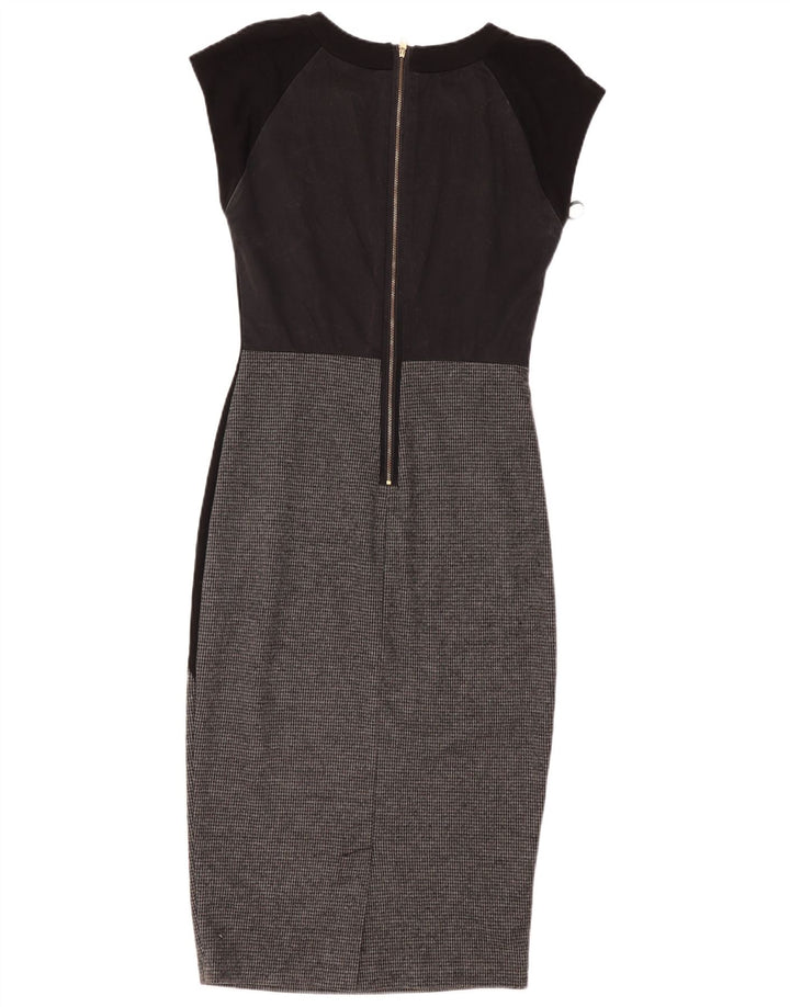 Ted Baker Vestido ajustado para mujer Talla 2 Pequeño Poliéster con bloques de color negro
