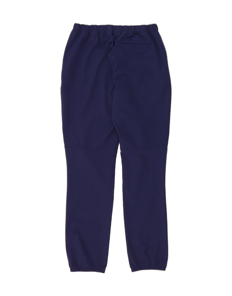 ASICS Womens Tracksuit Trousers Joggers UK 14 Medium Navy Blue Polyester Vintage Asics and Second-Hand Asics from Messina Hembry 