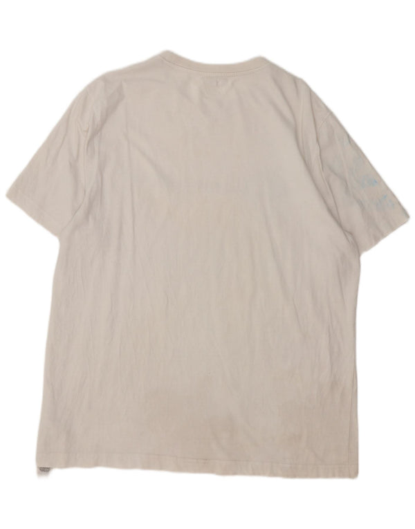Champion Camiseta Gráfica Hombre Top XL Algodón Blanco