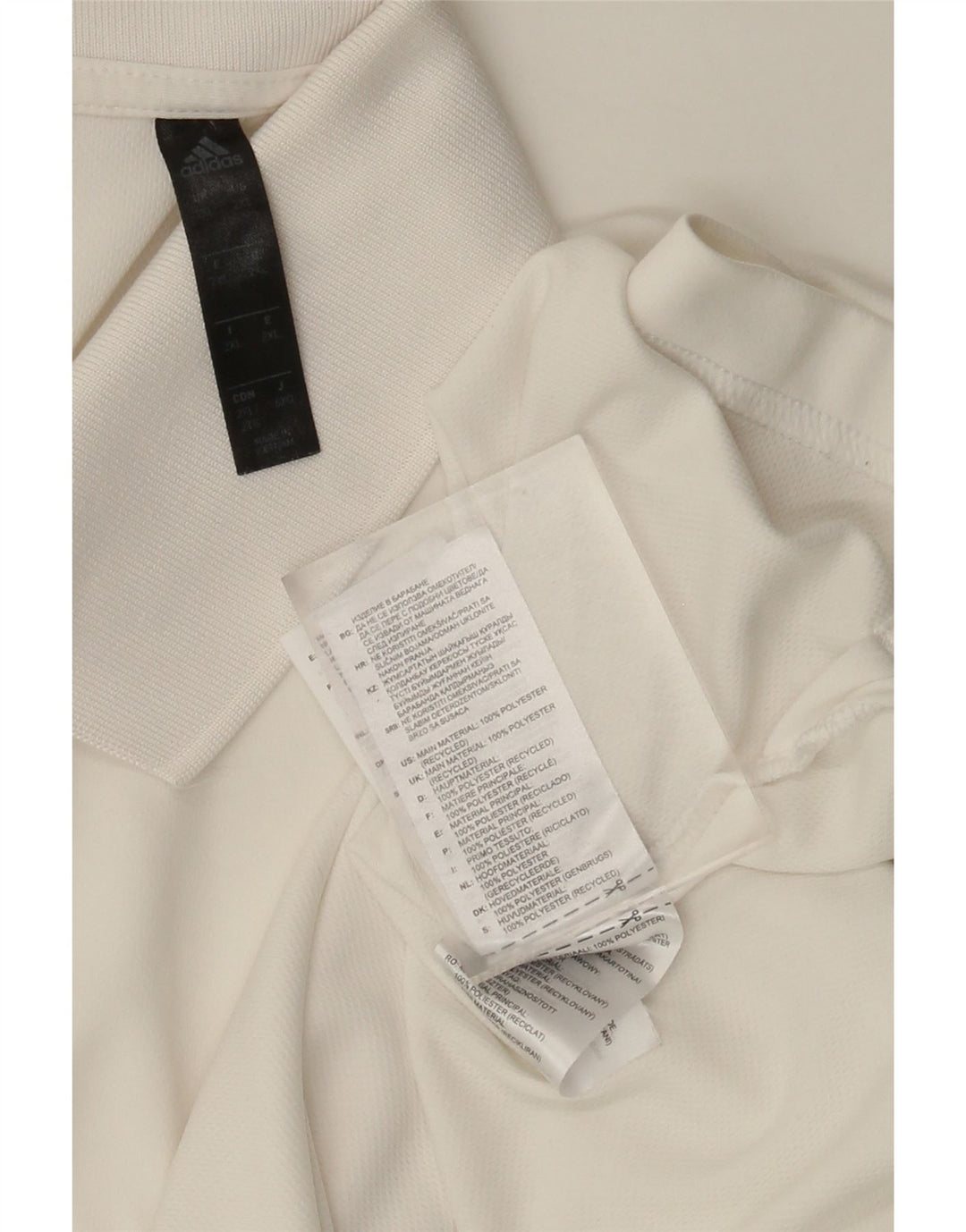 Polo Adidas Hombre 2XL Poliéster Blanco