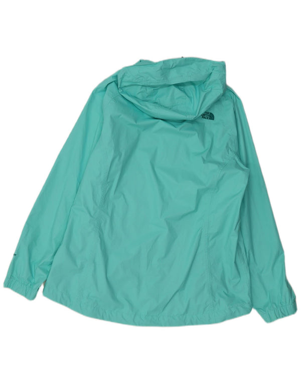 THE NORTH FACE Chaqueta impermeable con capucha Hyvent para mujer UK 40 XL Nylon turquesa