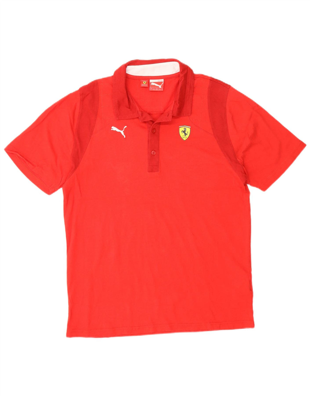 Puma Polo Ferrari para hombre pequeño de algodón rojo