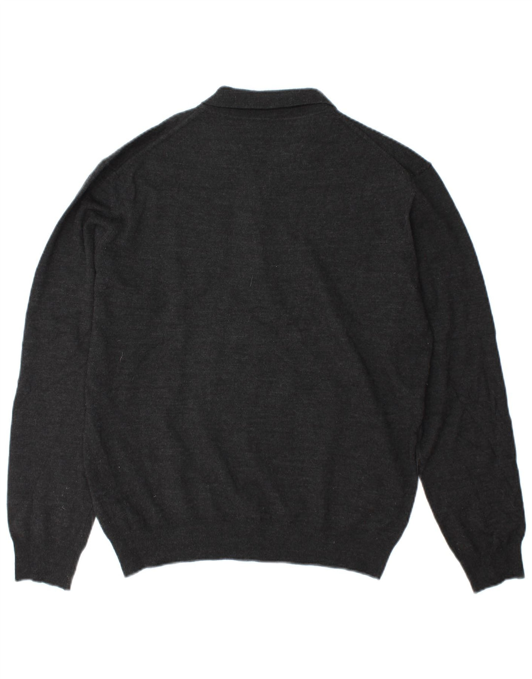 Marks & Spencer Suéter tipo jersey con cuello tipo polo entallado para hombre Lana gris grande