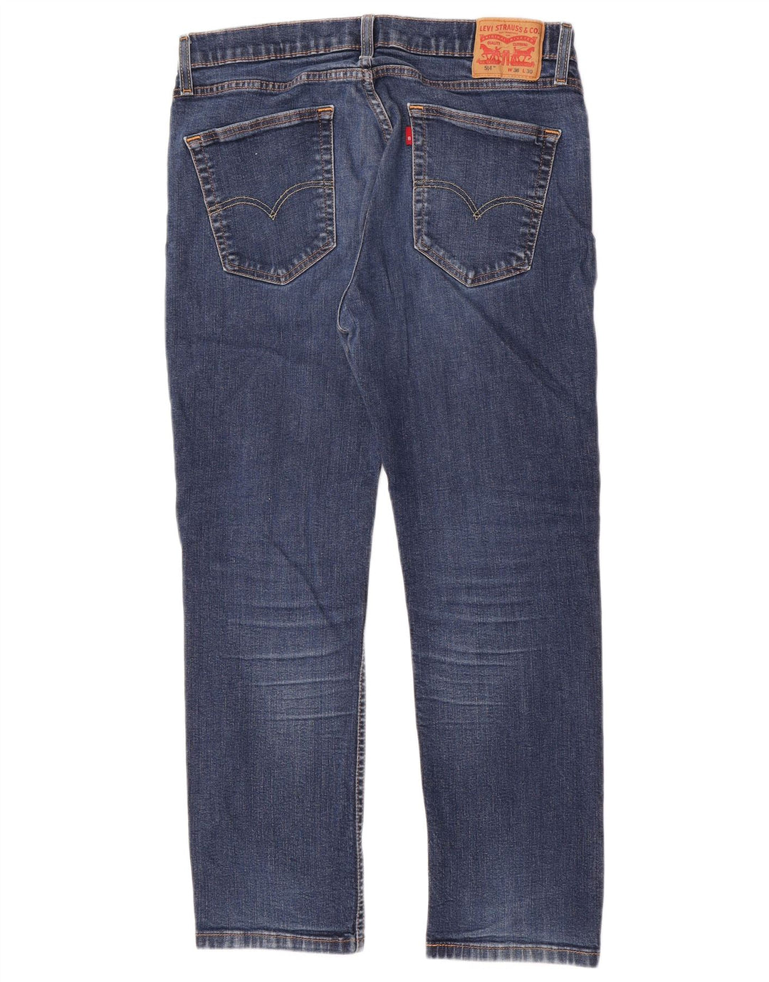 Levi's Hombre 514 Vaqueros Rectos W36 L27 Algodón Azul