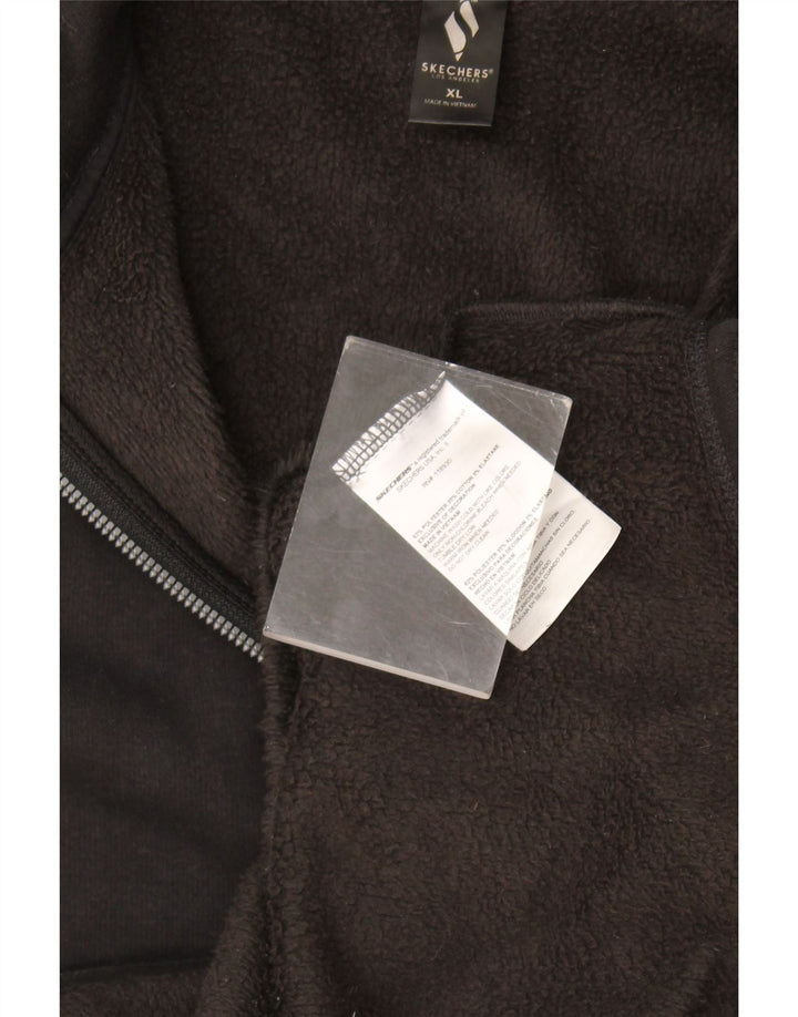 Skechers Chaqueta de chándal para hombre XL Poliéster negro