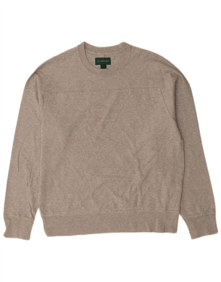 J. CREW Sudadera para Hombre Jumper Gris Medio Algodón