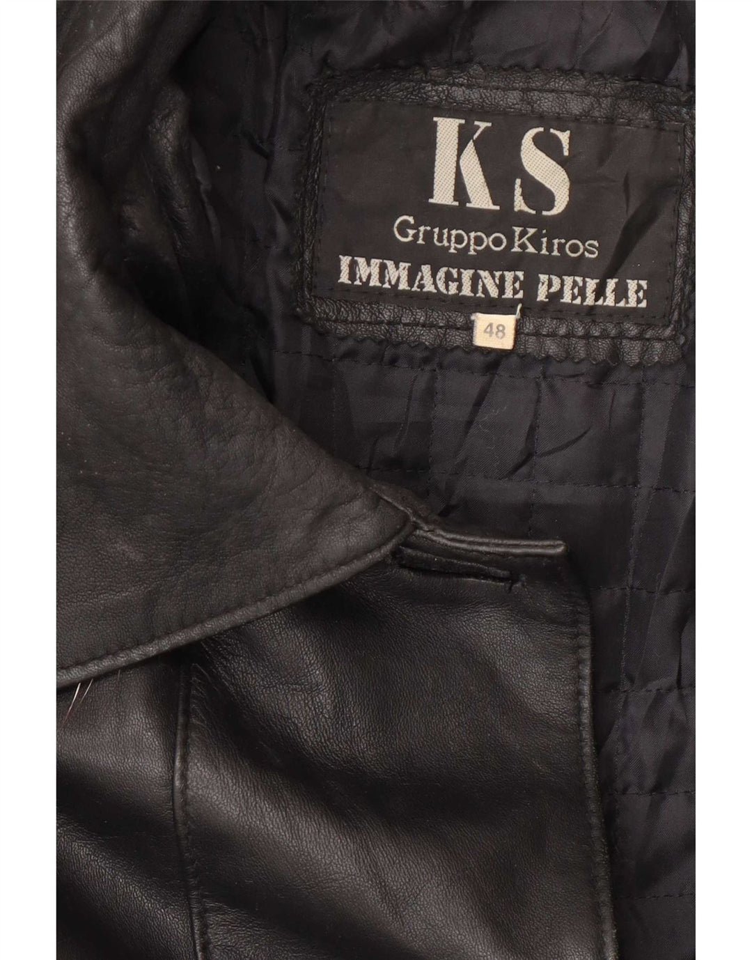 Kiros Abrigo de piel extragrande con capucha para mujer IT 48 XL Negro
