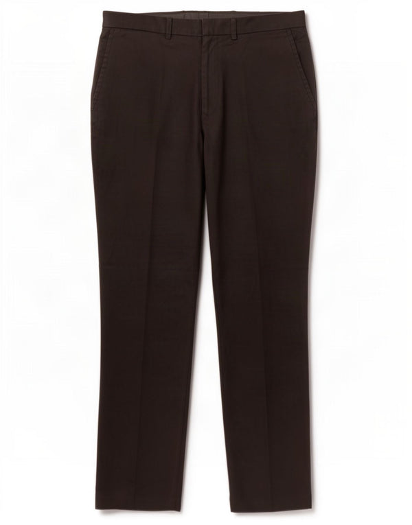 Marks & Spencer Pantalón de traje recto para hombre W32 L31 Poliéster negro