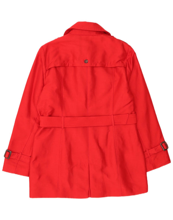 Laura Ashley Gabardina para mujer UK 44 Poliéster rojo medio