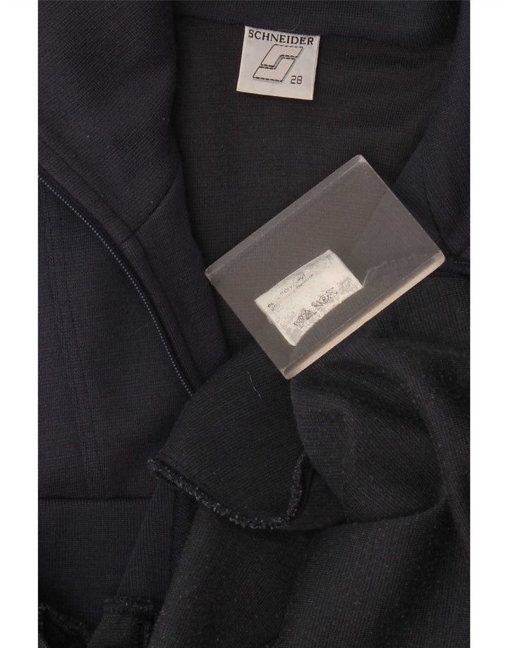Schneider - Chaqueta de chándal para hombre, talla grande, poliacrílico geométrico, azul marino