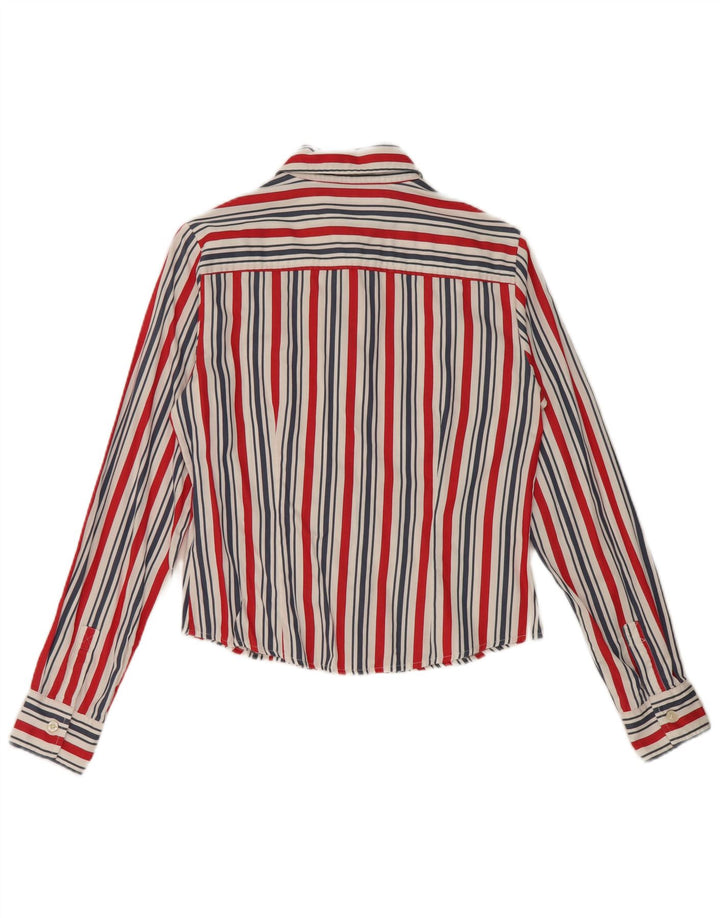 Tommy Hilfiger Camisa para mujer US 6 Mediana Algodón a rayas multicolor