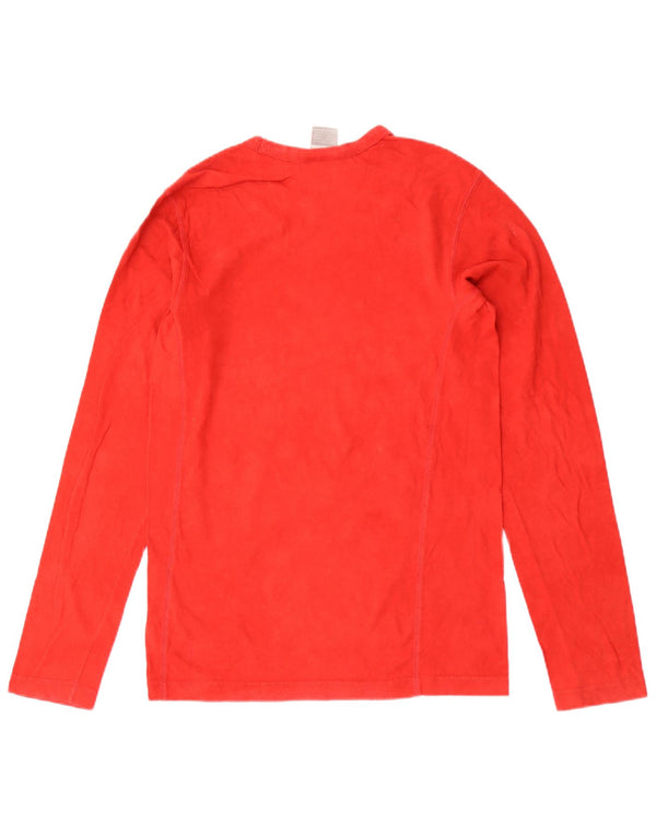 Nike Camiseta de manga larga para hombre UK 36/38 Small Rojo Algodón