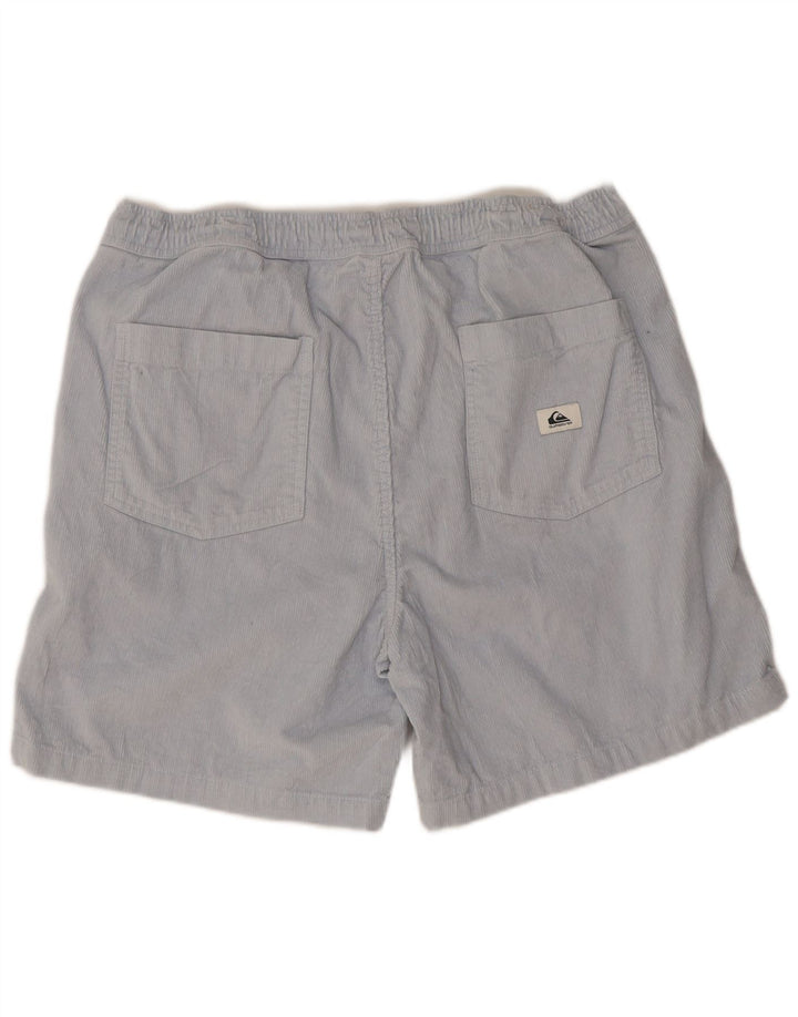 Quiksilver Pantalones cortos de pana para hombre medianos W32 Algodón azul