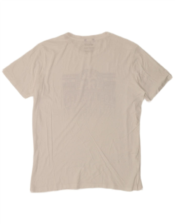 CARRERA Camiseta gráfica para hombre Top grande blanco