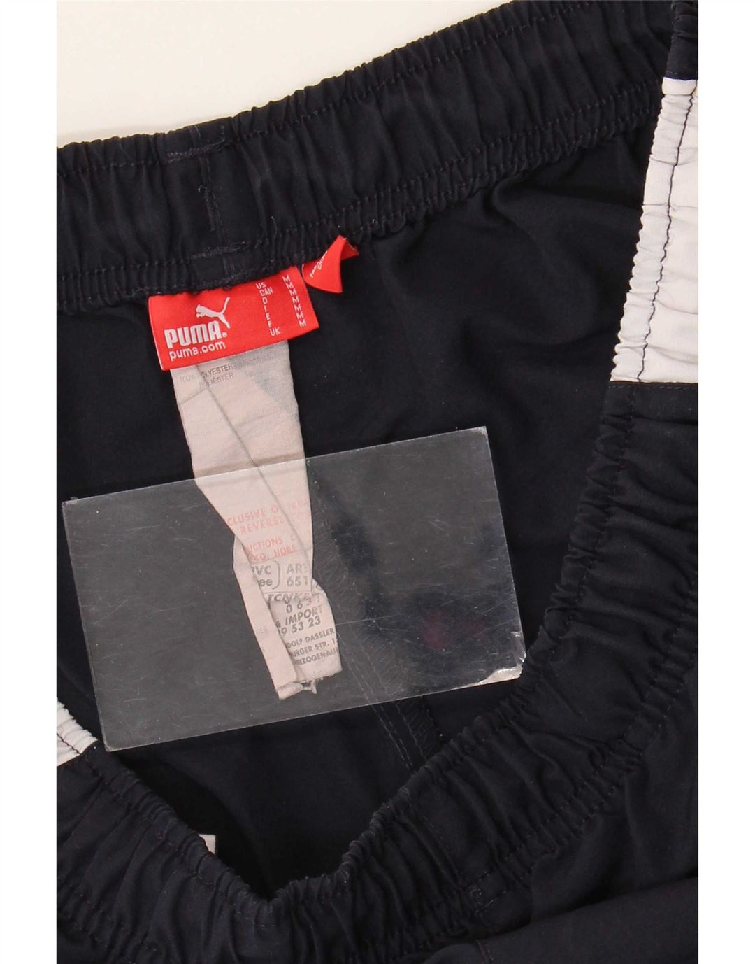 Pantalones cortos deportivos Puma para hombre Poliéster color block azul marino mediano