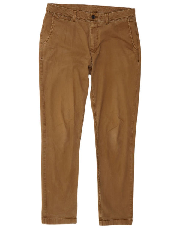 Marks & Spencer Pantalones chinos ajustados para hombre W34 L31 Algodón marrón