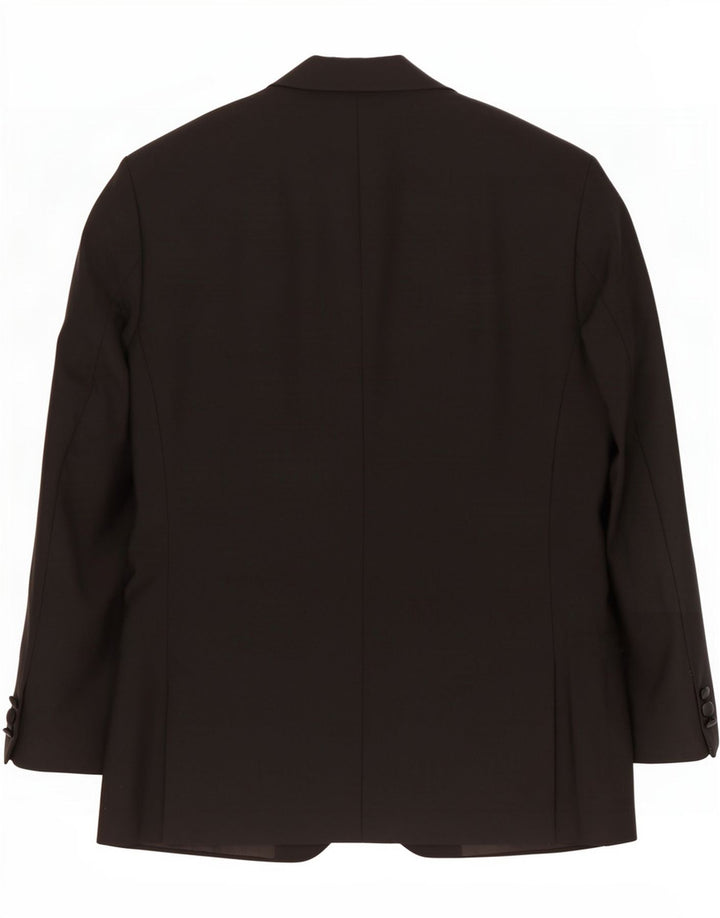 Marks & Spencer Chaqueta tipo blazer de 2 botones para hombre UK 40 Mediano Poliéster negro