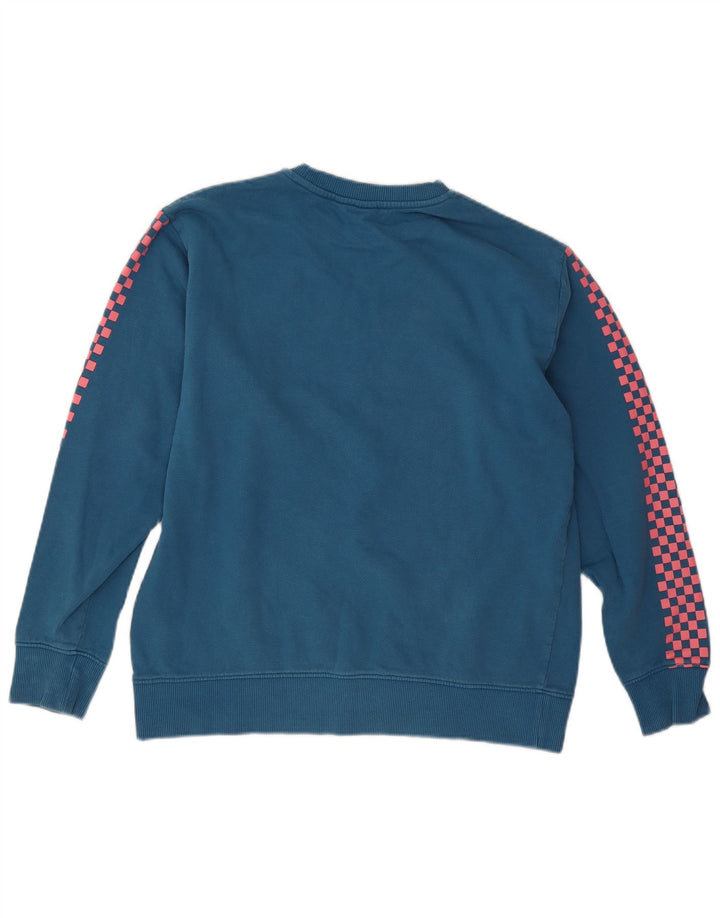Vans Hombre Sudadera Gráfica Jersey De Algodón Azul Medio
