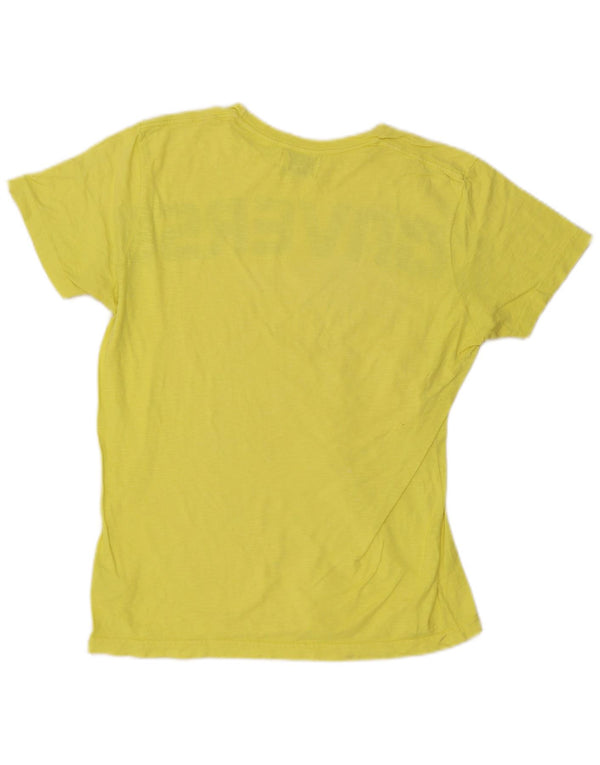 Converse - Camiseta gráfica para hombre, parte superior de algodón amarillo medio