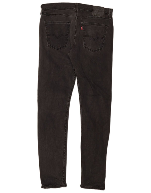 Levi's Hombre 512 Slim Tapered Jeans W33 L34 Algodón Gris