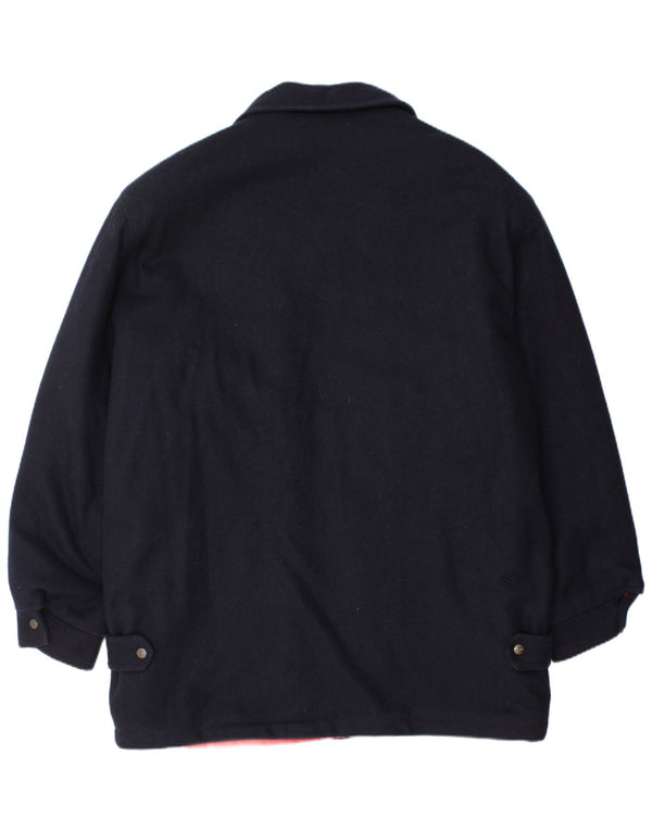 Polbot Chaqueta militar para hombre UK 42 XL Lana azul marino